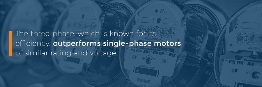 3 phase efficienty